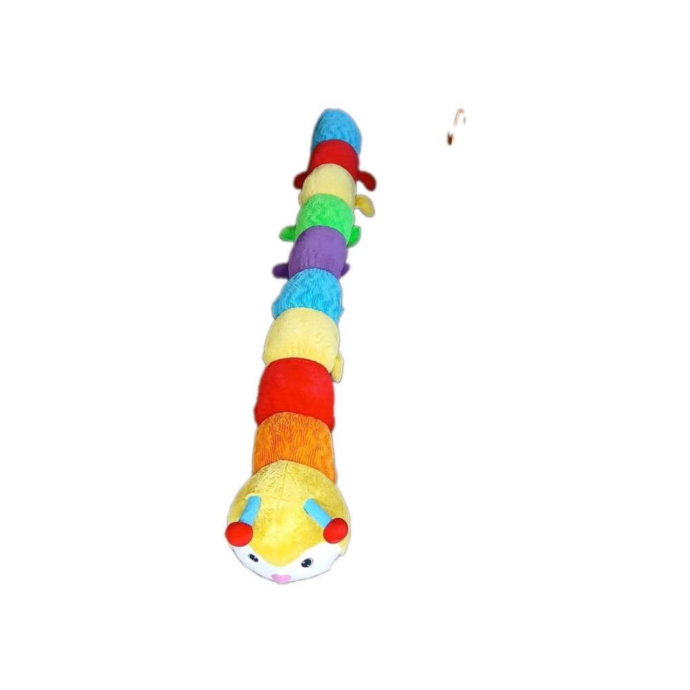 Goffa Caterpillar 8 Feet Long Colorful Great Condition Jumbo Vintage Huge Soft - Picture 2 of 6